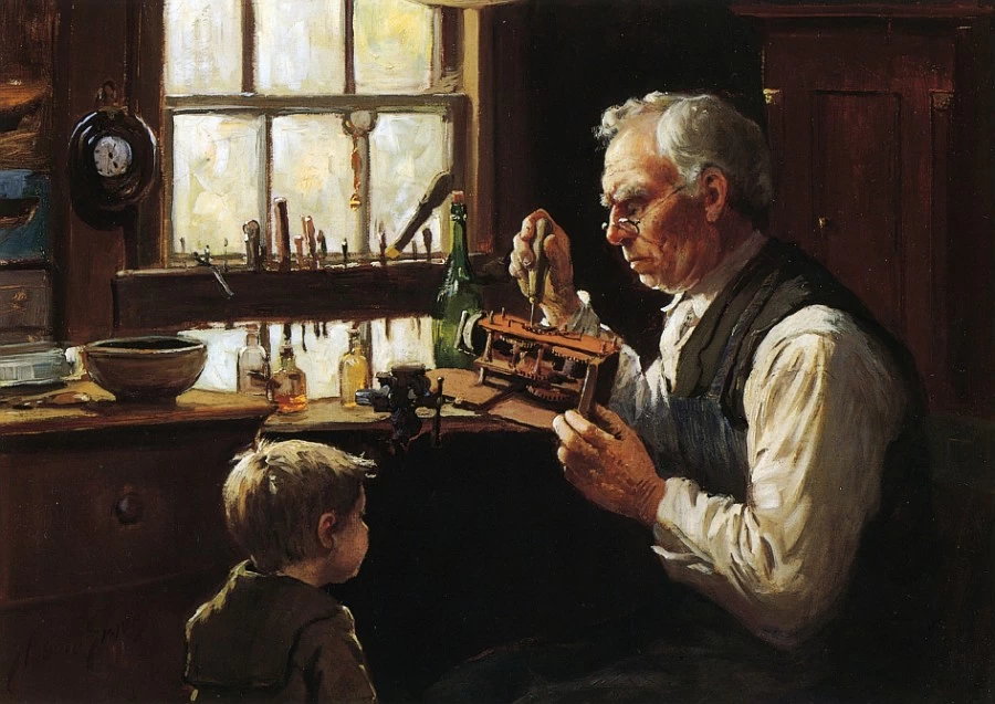 Abbott Fuller Graves-43-L'orologiaio del villaggio